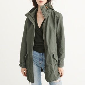 Abercrombie & Fitch twill boyfriend jacket